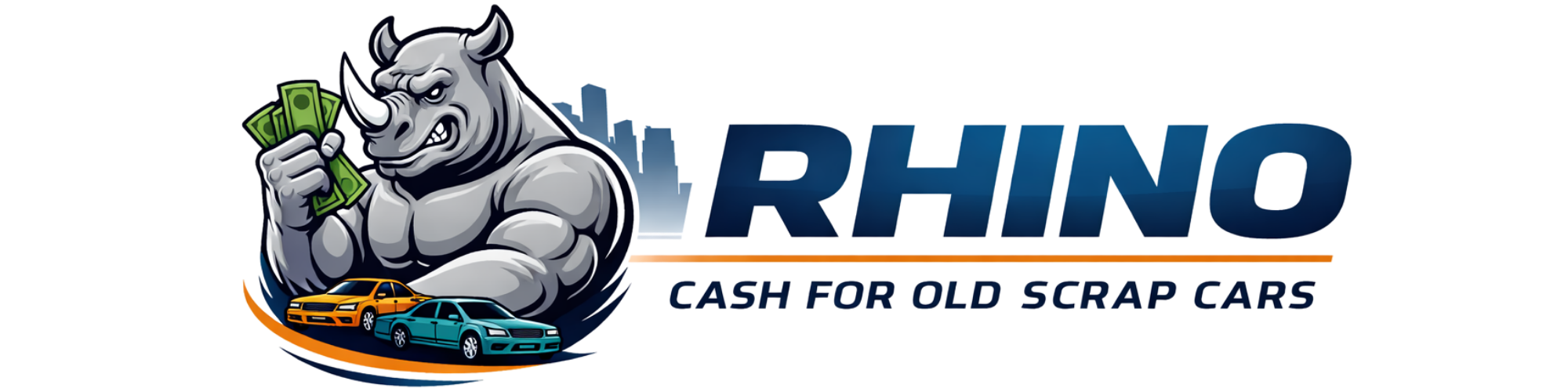 Rhino Cash For Old Scrap Cars Logo